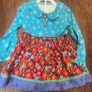 EUC Paint by Numbers sz 18m Matilda Jane Top